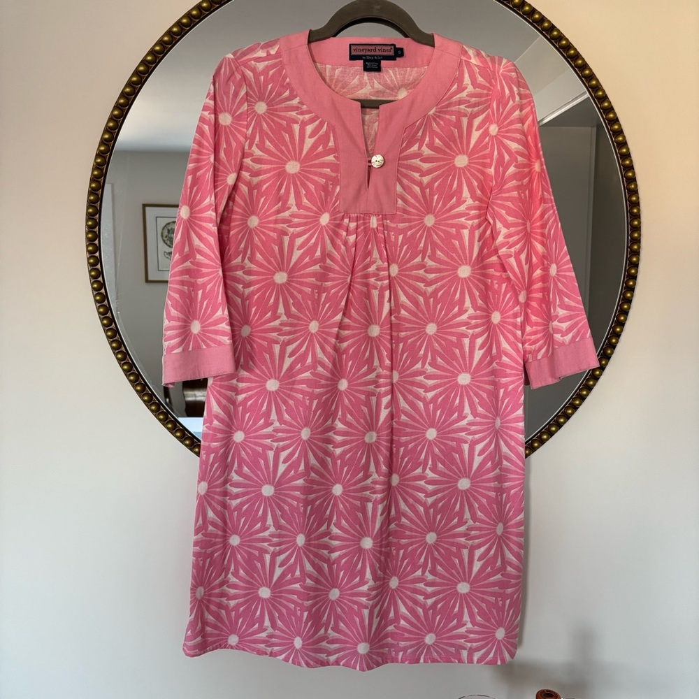 Vineyard Vines Pink Floral Dress